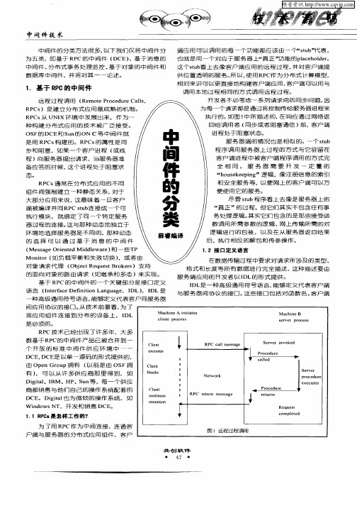 中间件的分类