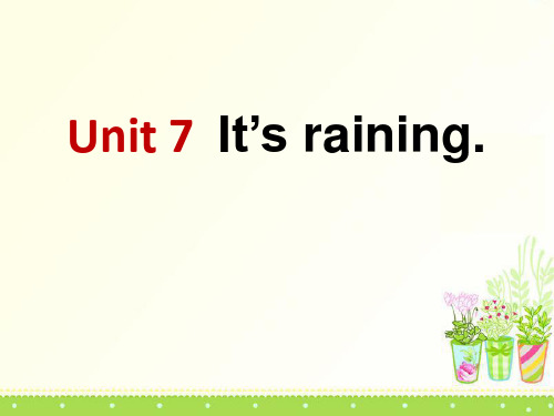 《It’s raining》PPT课件7