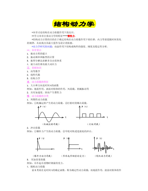 结构动力学复习题全解