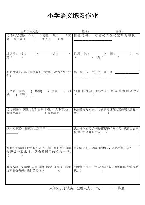 小学五年级语文轻松课堂提高I (40)