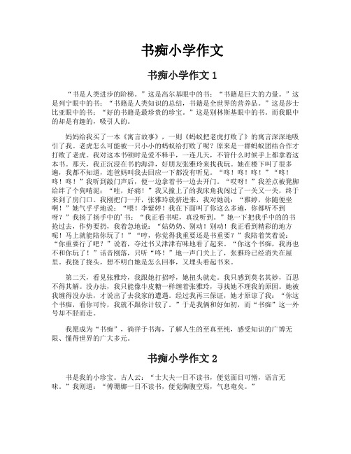 书痴小学作文