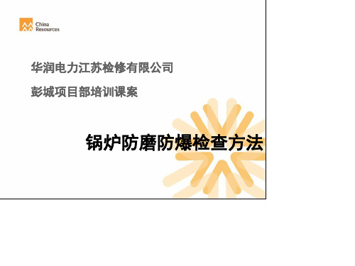 锅炉防磨防爆检查方法.