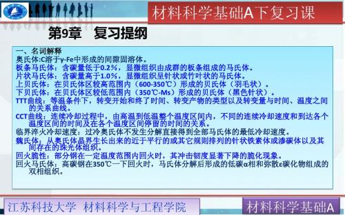 材料科学基础A2复习