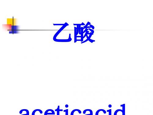 化学课件《乙酸》优秀ppt1 人教版