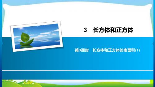 五年级下册数学习题课件-3长方体与正方体 人教新课标 3