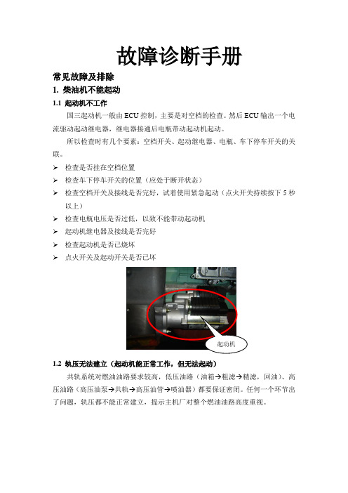 故障诊断手册