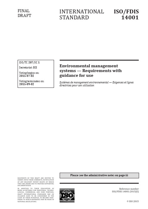 ISO 14001 FDIS