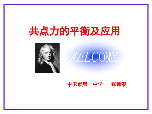 高一物理下《第一篇机械运动第二章力和力的平衡D.共点力的平衡》79PPT课件