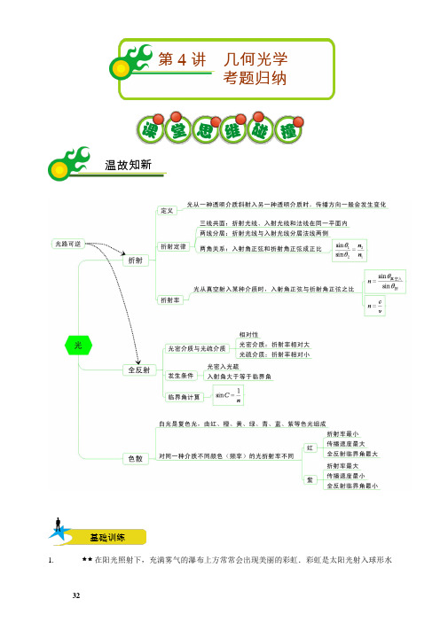 高中物理《几何光学考题归纳》