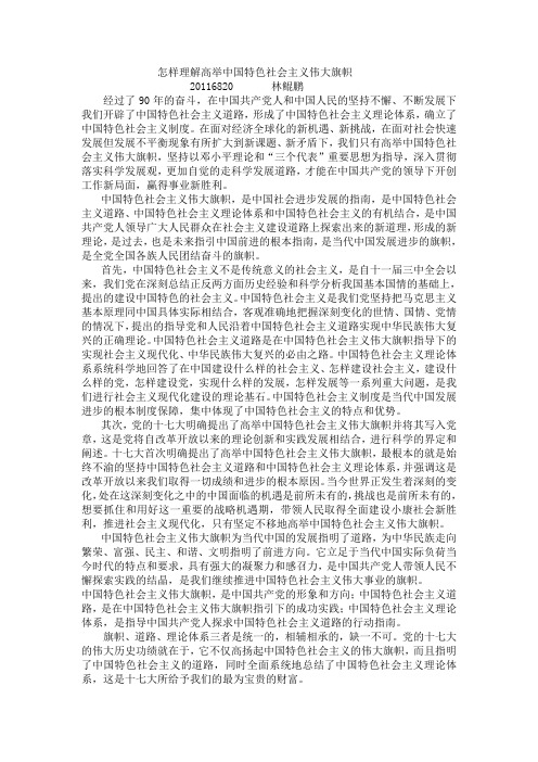 怎样理解高举中国特色社会主义伟大旗帜