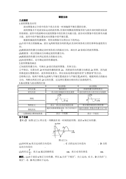 第12章 2.波的图象 课堂练习Word版含解析