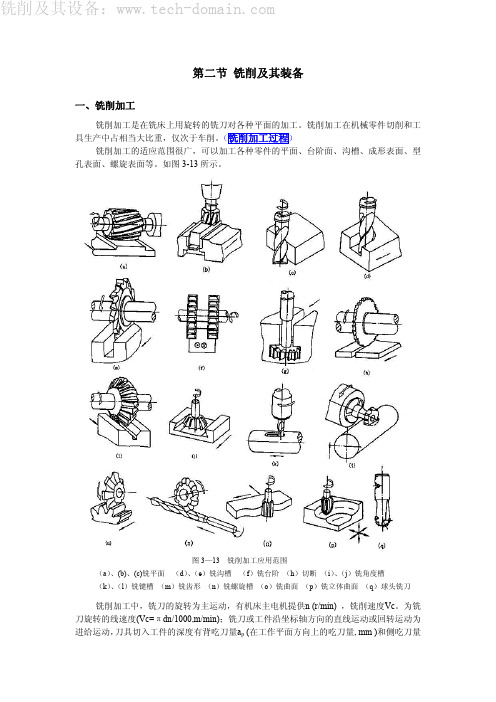 第二节铣削及其装备