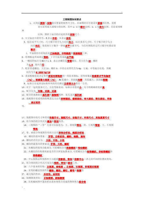 工程制图知识要点