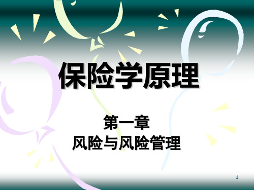 1第一章风险与风险管理