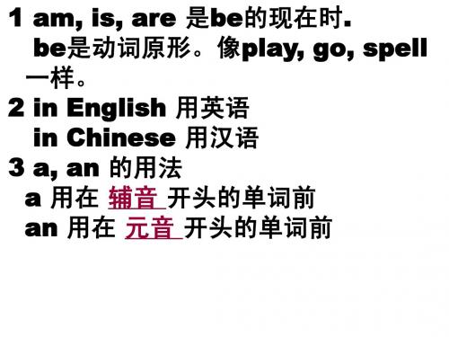 天津市徐庄子中学：Unit 1 My name is Gina(语法专练2)课件(人教新目标七年级上册)