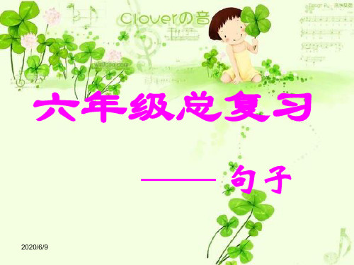 六年级语文下册《句子复习》PPT课件(人教版)