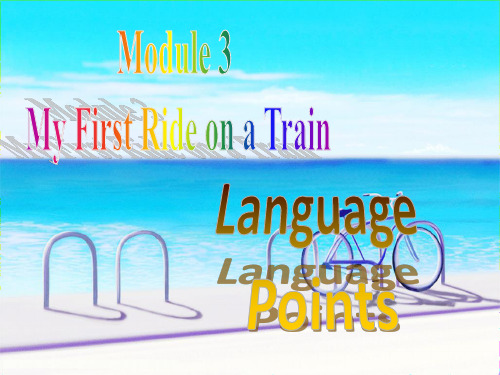 高中英语外研版必修1module3 language points