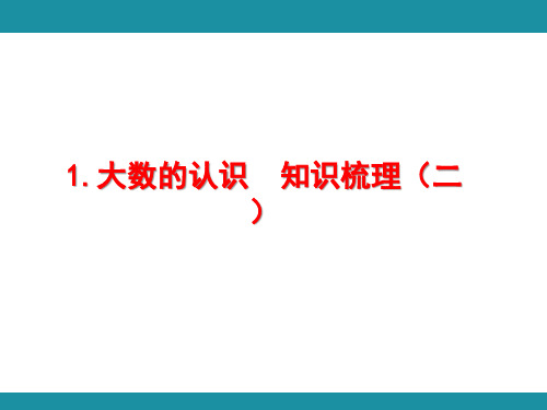 1.大数的认识  知识梳理(二)(课件)人教版数学四年级上册