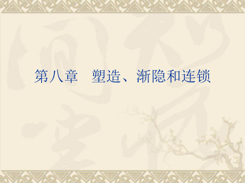 8第八章 塑造、渐隐和连锁解析