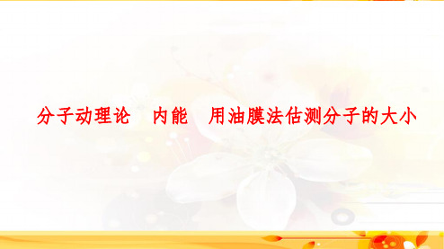 2020高考物理专题复习分子动理论 内能 用油膜法估测分子的大小PPT课件