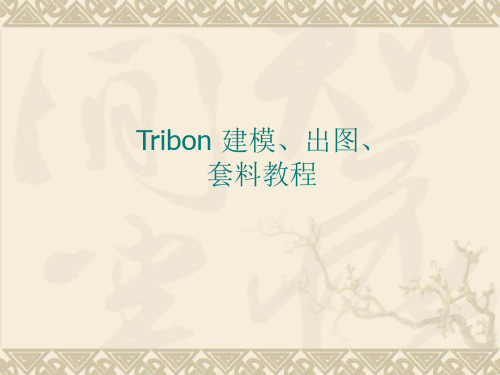 TRIBON建模-出图-套料完整版中文)