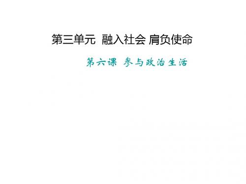 人教版九年级政治(课件)_6.2宪法是国家的根本大法