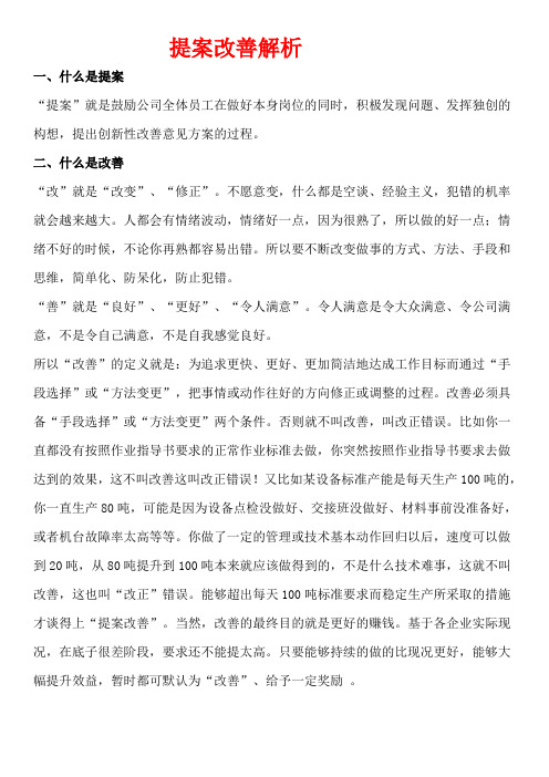 提案改善解析