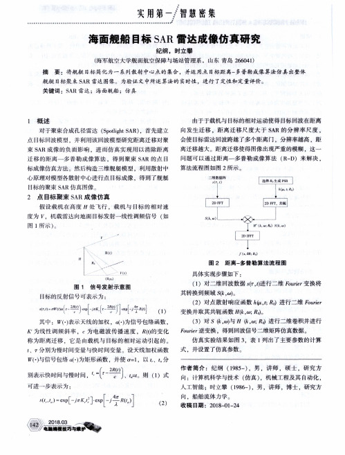 海面舰船目标SAR雷达成像仿真研究