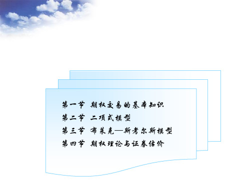 第五章期权理论与公司财务ppt课件