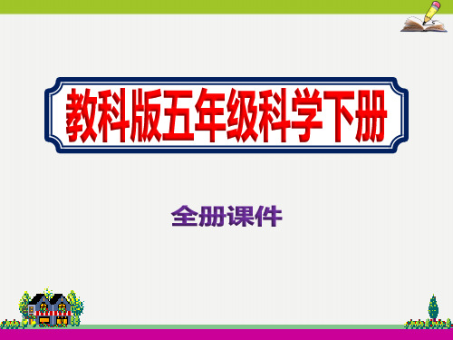 教科版小学科学下册五年级全册课件PPT