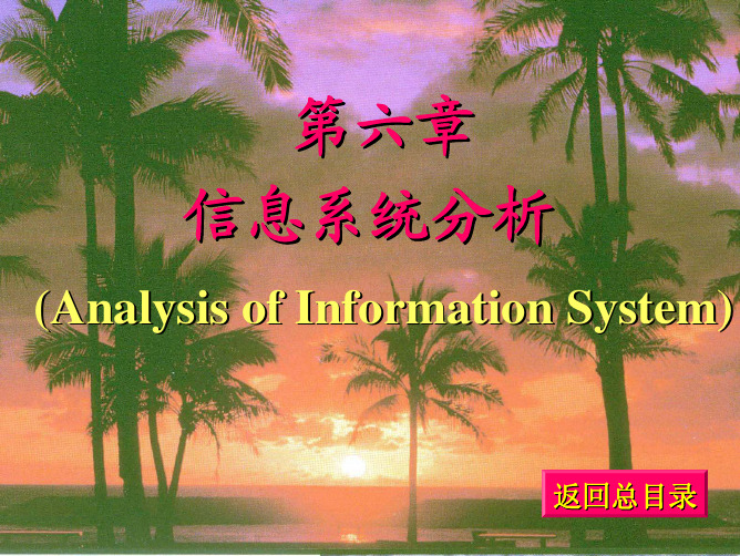 信息管理系统课件-系统分析