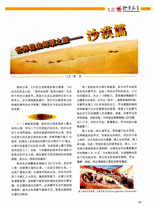 世界昆虫邮票之旅——沙漠篇