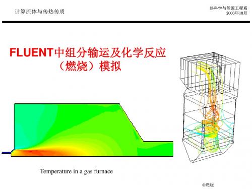 FLUENT中组分输运及化学反应燃烧模拟