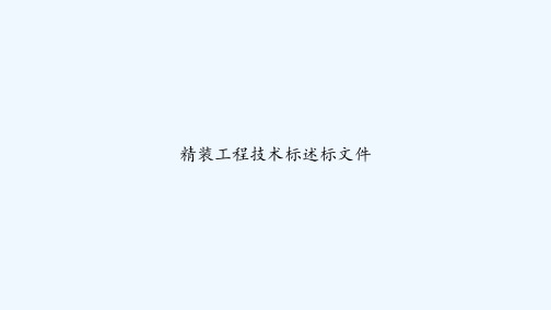 精装工程技术标述标文件 PPT