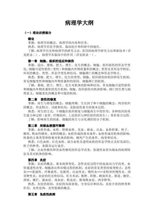 病理学大纲