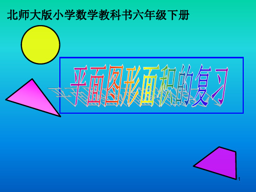 平面图形面积的复习