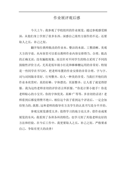 优秀教案、作业展评观后感、总结与反思 (14)