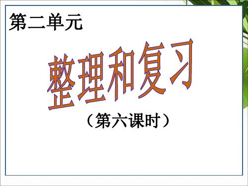 人教版六年级数学下册2.百分数(二)(课件)整理和复习