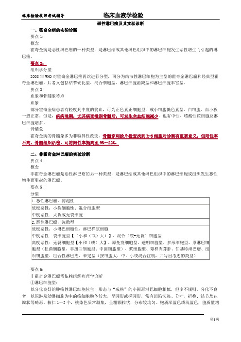 恶性淋巴瘤及其实验诊断讲义