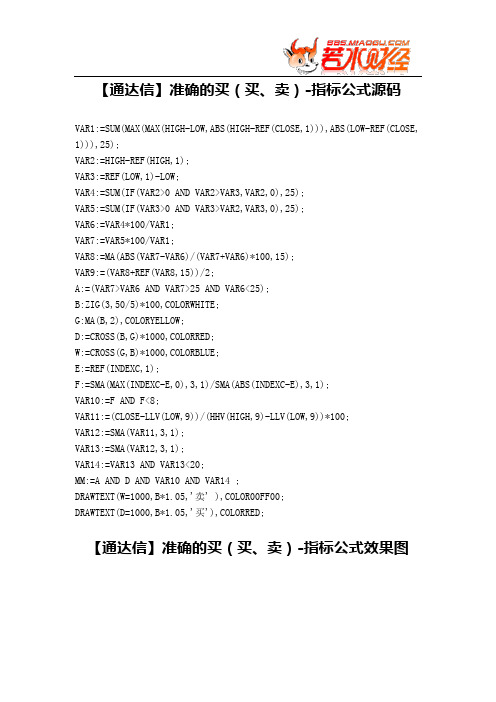 【股票指标公式下载】-【通达信】准确的买(买、卖)