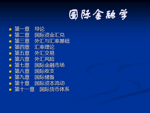 国际金融学(上)1
