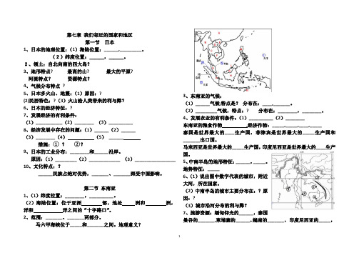 第七章 我们邻近的国家和地区