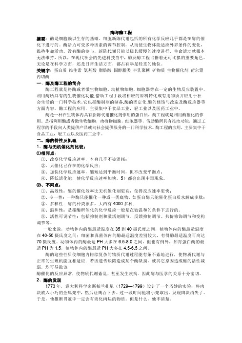 酶与酶工程