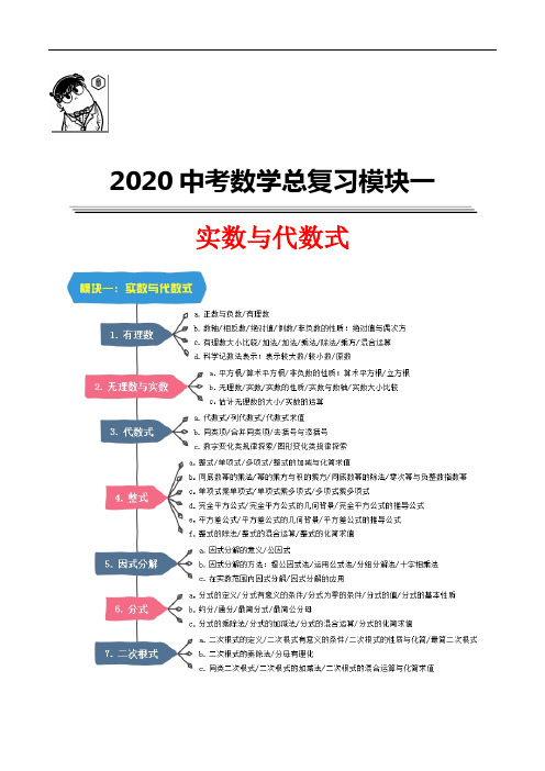 实数、代数式-2020中考数学总复习(解析版)