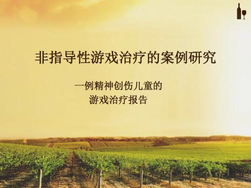 非指导性游戏治疗的案例研究