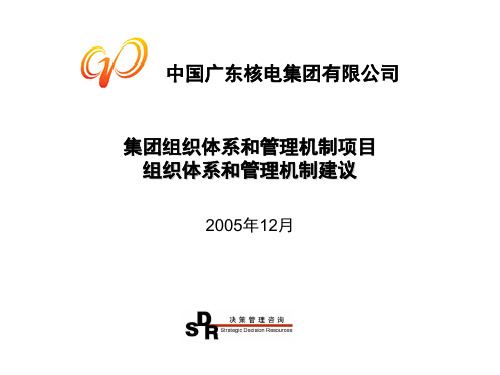 中广核组织体系和管理机制设计初稿122105