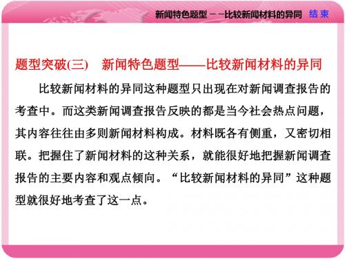 高考复习实用类文本阅读(一)新闻PPT课件(6份打包)2