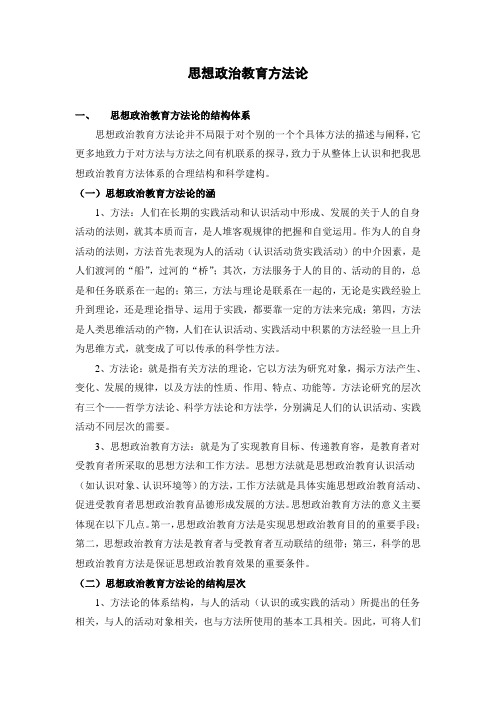 思想政治教育方法论