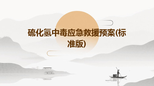 硫化氢中毒应急救援预案(标准版)