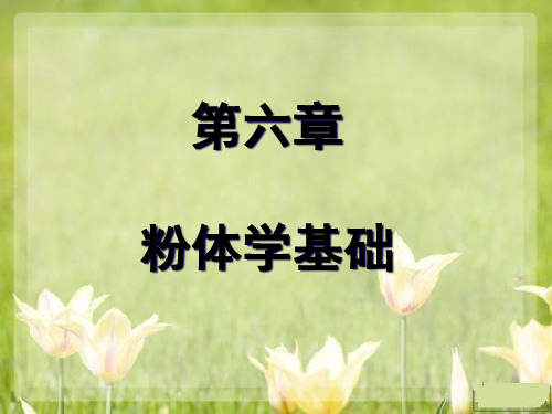 药剂学6章粉体学